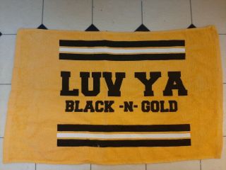 Pittsburgh Steelers Terrible Towel Vintage Luv Ya Black - N - Gold