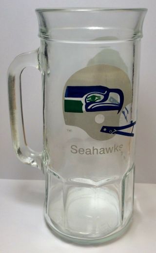 Vintage Seattle Seahawks Nfl Logo Helmet Fisher Peanuts Mug Drinkware Jar