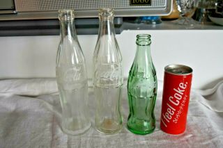 Vintage Chinese & Bangladesh Coca Cola Glass Bottle Plus Japanese Tin Coca Cola