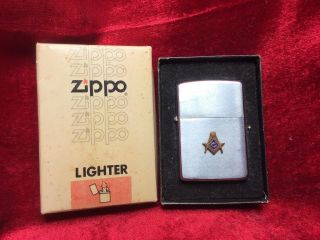Vintage 1967 Masonic Zippo Lighter