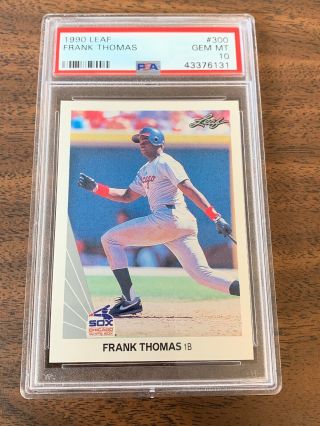 Frank Thomas Rc 1990 Leaf 300 Rookie White Sox 