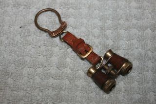 Vintage Miniature Binocular Key Chain Made In Italy