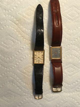 2 Vintage Citizens two tone men ' s quartz watch model 4066255,  5043405 2