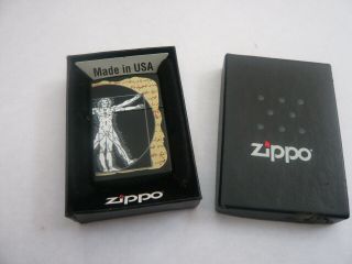 Vintage Zippo Made In Usa Lighter Rare Design