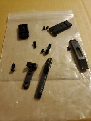 Vintage Base And Factory Sight Set Front & Rear Factory Sight Set With Screws