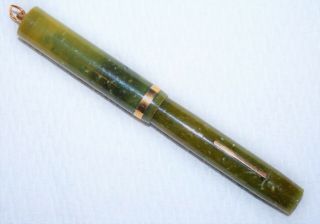 Uninked Vintage Sheaffer Jade Ring - Top Fountain Pen -