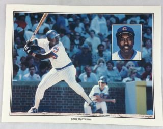 1986 Chicago Cubs Union Oil (unocal) Color Photo - Gary Matthews