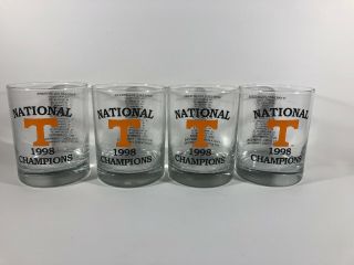 University Of Tennessee Vols Perfect Season 1998 National Champion 12oz Glasses