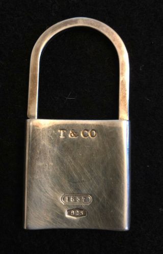 Vintage Tiffany And Co.  1837 Series Sterling Silver Lock
