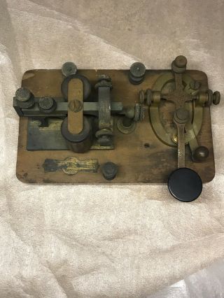 Antique Jh Bunnell Telegraph Key & Sounder