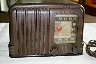 Vintage 1940s Art Deco Rca Victor Nipper Dog Logo Dial Antique Bakelite Radio