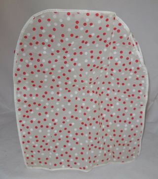 Vintage Kitchen Countertop Mixer Plastic Cover Red White Polka Dots Retro Charm