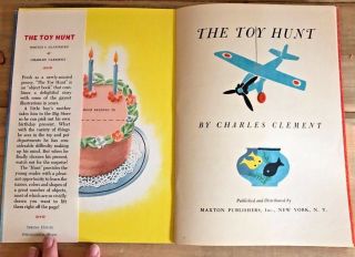 1946 THE TOY HUNT by Charles Clement Maxton Books Hardcover 2