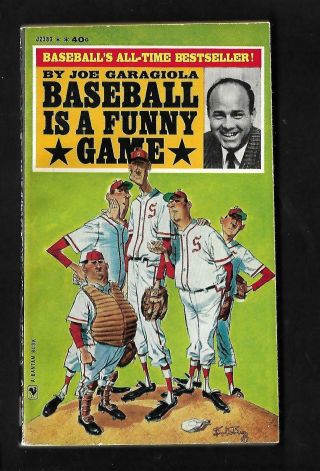 Paperback Baseball: Baseball Is A Funny Game By Joe Garagiola,  151p,  4 " X 7 ",