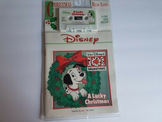 Disney 101 Dalmatian Christmas Read Along Cassette And Book In Pkg 1993 Vintage