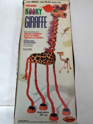 Vintage 1977 Arrow Handicraft Walking Kooky Giraffe Kit