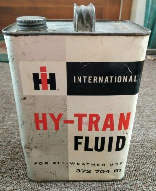 Vintage International Harvester Hy - Tran Fluid Gallon Can.  Cool