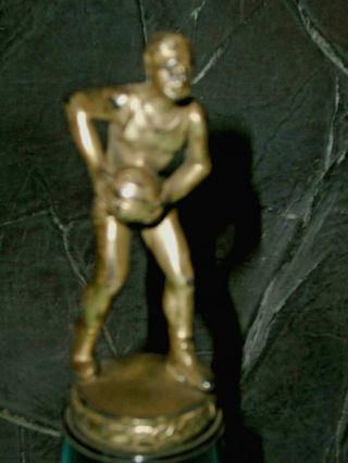 Vintage 1940s Art Deco MEN ' S Basketball Trophy 2