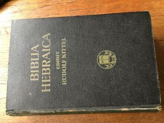 Hebrew Bible,  Biblia Hebraica Edidit Rudolf Kittel 1937