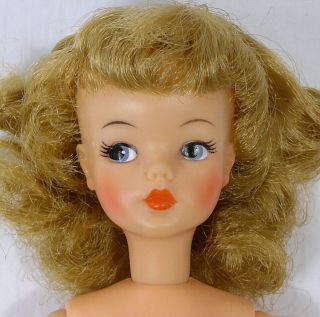 Vintage Ideal Tammy Doll & Book Long Blonde Hair 12 " Face Paint 1960s
