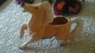 Vtg California Pottery Ceramic Palomino Horse Planter Usa 261 C