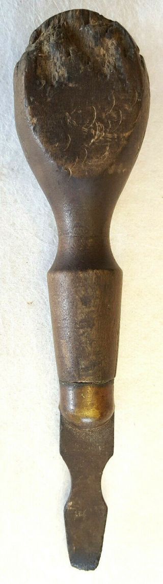 Antique Screwdriver - Wood Handle - Carpentry Tools - 4.  75 