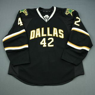 2011 - 12 Troy Vance Dallas Stars Game Worn Reebok Hockey Jersey Meigray