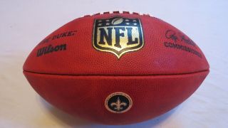 2018 Game Issued Orleans Saints Wilson Nfl Leather Football The Duke