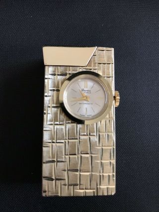 Rare Vintage Devisa 17 Jewels Swiss Made Watch Lighter