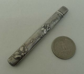 Antique French Art Nouveau Silver Pencil Holder Jugendstil Victorian