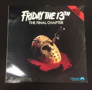 Vintage Laserdisc Friday The 13th The Final Chapter Lv 1765 Good Really