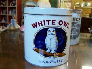 White Owl Invincible Cigar Tin,  General Cigar Company,  Tobacco Canada
