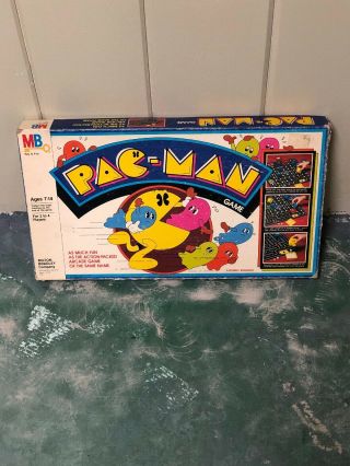 Vintage Milton Bradley Pac - Man Board Game Rare 1982 4216