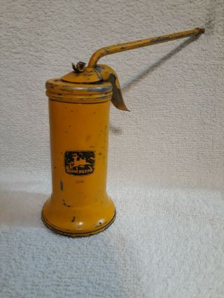 Vintage John Deere Jd94 Yellow Eagle Pump Oil Can (4 Leg Deer) Industrial
