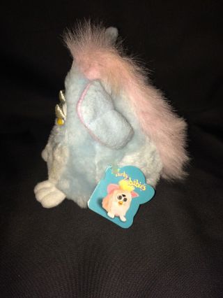 Furby Baby Blue Pink 1999 Tiger Electronics Vintage With Tag Cute But Comatose? 3