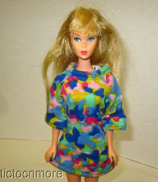 Vintage Mod Barbie Summer Sand No Lashes Trade - In Tnt Doll W/ 1809 Mini Prints