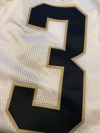 2008 ADIDAS TEAM ISSUED NOTRE DAME FOOTBALL AWAY JERSEY 3 3