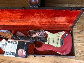 Fender 1961 Stratocaster Fiesta Red Pre - Cbs Documented 100 Real Vintage 1961