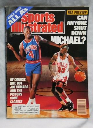 1989 Sports Illustrated Michael Jordan Bulls Vs Pistons Joe Dumars Jordan Rules