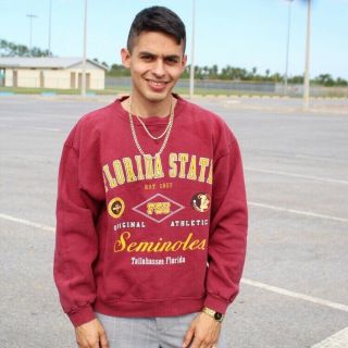 Florida State University Seminoles Fsu Vintage 90s Sweatshirt Medium 3u Dp