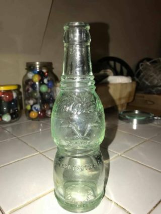 Vintage Antique Nugrape Aqua Glass Soda Bottle Advertising Patent 1920