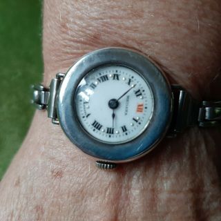 Antique Trench Watch Solid Silver Hallmarked
