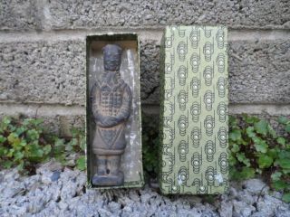 Vintage Chinese Burial Figure - Black Terracotta Chinese Ceramic