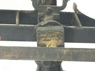 Antique Vintage Cenco Central Scientific Cast Iron Balance Scale 2