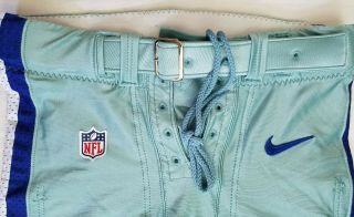 Dallas Cowboys Nfl Locker Room Issued Football Pants - Size 36 Short With Belt