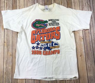 Vintage Florida Gators Shirt Xl 1996 Sugar Bowl University Football T Shirt Tee