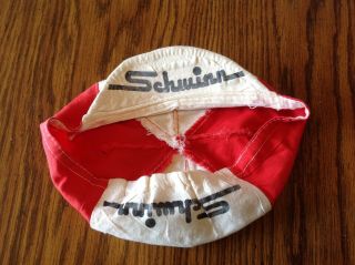 Vintage Schwinn Bike Racing Cap - Red/white
