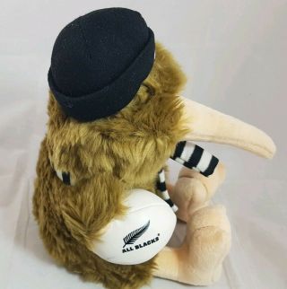 All Blacks Zealand Rugby Union Mascot Kiwi Plush Stuffed Animal Football 3