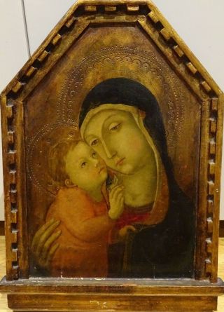 Fine 16th Century Italian Renaissance Old Master Madonna & Baby Oil On Panel