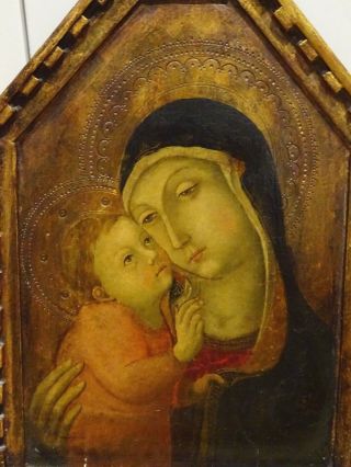 Fine 16th Century Italian Renaissance Old Master Madonna & Baby Oil On Panel 2